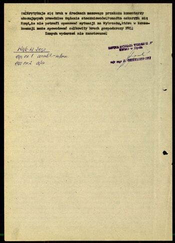 Lato `80 - meldunki od 18.08.1980 do 09.09.1980