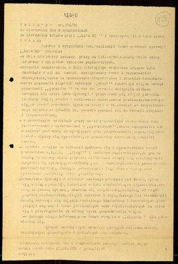 Lato `80 - meldunki od 18.08.1980 do 09.09.1980