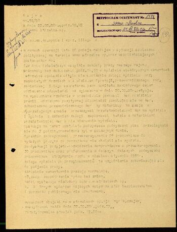 Lato `80 - meldunki od 18.08.1980 do 09.09.1980