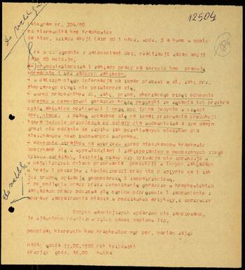 Lato `80 - meldunki od 18.08.1980 do 09.09.1980