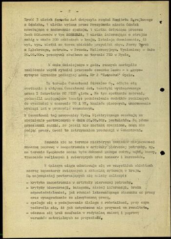 Lato `80 - meldunki od 18.08.1980 do 09.09.1980