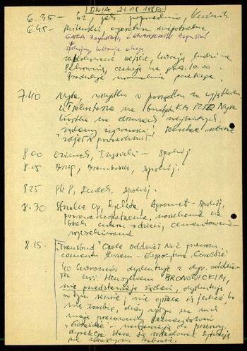 Lato `80 - meldunki od 18.08.1980 do 09.09.1980