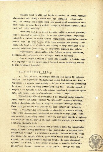 Biuletyn Zarządu Wojewódzkiego NSZZ RI "Solidarność" Regionu Podbeskidzie" - lipiec 1981 r. #2