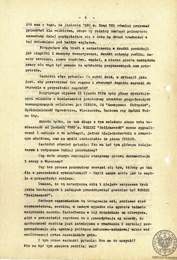 Biuletyn Zarządu Wojewódzkiego NSZZ RI "Solidarność" Regionu Podbeskidzie" - lipiec 1981 r. #6