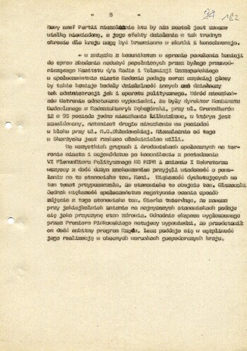 1980 wrzesień 6, Radom – Informacja dot. sytuacji polityczno-operacyjnej wśród załóg zakładów pracy oraz innych grup i środowisk społecznych na terenie woj. radomskiego. #4