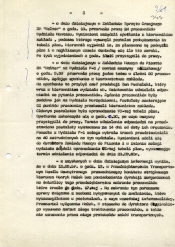1980 wrzesień 13, Radom – Informacja dot. sytuacji polityczno-operacyjnej wśród załóg zakładów pracy oraz innych grup i środowisk społecznych na terenie woj. radomskiego. #3