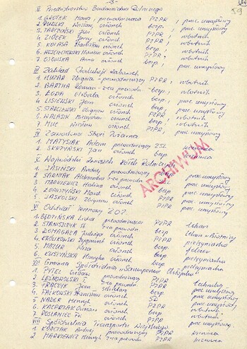 1983 styczeń 27, Radom – Analiza materiałów sprawy obiektowej krypt. „Pilica” na MKZ NSZZ „Solidarność” w Białobrzegach. #2