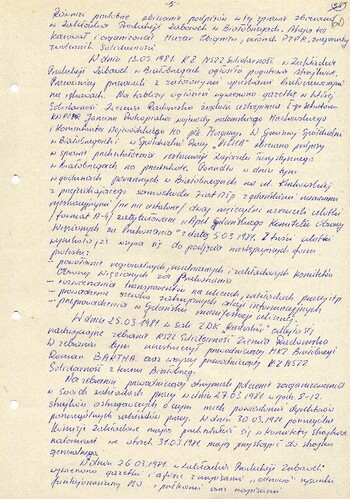 1983 styczeń 27, Radom – Analiza materiałów sprawy obiektowej krypt. „Pilica” na MKZ NSZZ „Solidarność” w Białobrzegach. #4