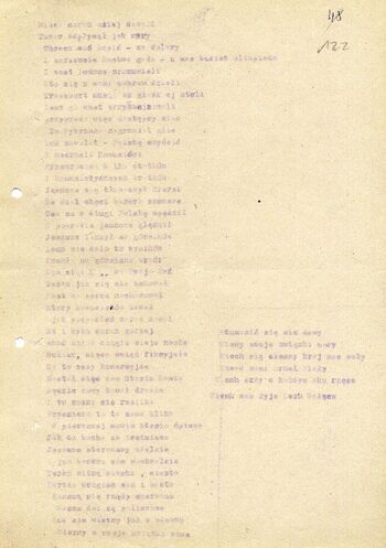 [1980 (?)] – Ulotka/wiersz: Najnowsza Historia Polski. #2