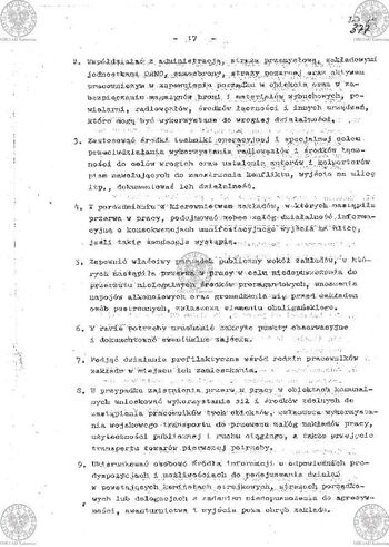 Plan Działania "Zespołu d/s zabezpieczenia ładu i porządku publicznego powołanego zarządzeniem Komendanta Wojewódzkiego MO w Katowicach Nr 035/80 z dnia 17.08.1980 r. w sprawie operacji 'LATO-80'" #4