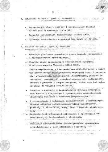 Plan Działania "Zespołu d/s zabezpieczenia ładu i porządku publicznego powołanego zarządzeniem Komendanta Wojewódzkiego MO w Katowicach Nr 035/80 z dnia 17.08.1980 r. w sprawie operacji 'LATO-80'" #10