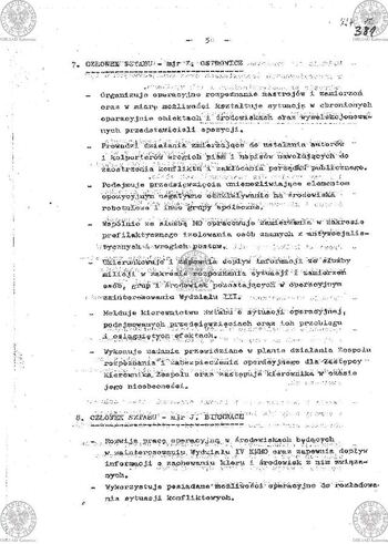 Plan Działania "Zespołu d/s zabezpieczenia ładu i porządku publicznego powołanego zarządzeniem Komendanta Wojewódzkiego MO w Katowicach Nr 035/80 z dnia 17.08.1980 r. w sprawie operacji 'LATO-80'" #12