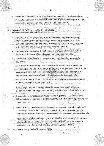 Plan Działania "Zespołu d/s zabezpieczenia ładu i porządku publicznego powołanego zarządzeniem Komendanta Wojewódzkiego MO w Katowicach Nr 035/80 z dnia 17.08.1980 r. w sprawie operacji 'LATO-80'" #13