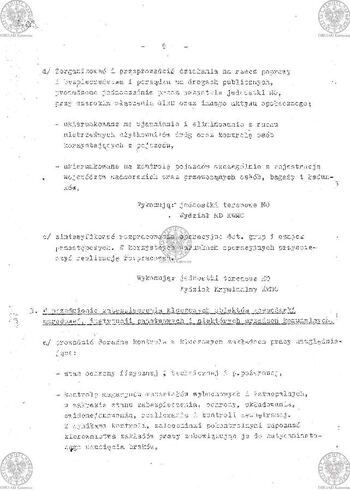 Plan Działania "Zespołu d/s zabezpieczenia ładu i porządku publicznego powołanego zarządzeniem Komendanta Wojewódzkiego MO w Katowicach Nr 035/80 z dnia 17.08.1980 r. w sprawie operacji 'LATO-80'" #28
