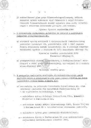 Plan Działania "Zespołu d/s zabezpieczenia ładu i porządku publicznego powołanego zarządzeniem Komendanta Wojewódzkiego MO w Katowicach Nr 035/80 z dnia 17.08.1980 r. w sprawie operacji 'LATO-80'" #33