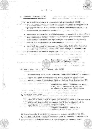 Plan Działania "Zespołu d/s zabezpieczenia ładu i porządku publicznego powołanego zarządzeniem Komendanta Wojewódzkiego MO w Katowicach Nr 035/80 z dnia 17.08.1980 r. w sprawie operacji 'LATO-80'" #47