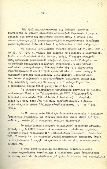 Kontrwywiadowcza charakterystyka województwa toruńskiego. /Fragment/ #4