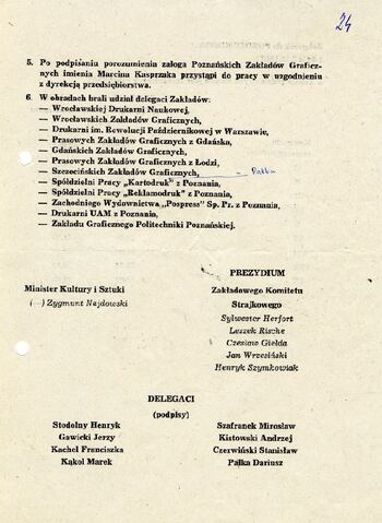 Dokumenty dotyczące strajku w Poznańskich Zakładach Graficznych w dn. 8.09.1980 r. #9