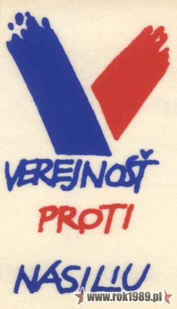 Logo Społeczeństwa Przeciwko Przemocy (Verejnosť proti násiliu, VPN)