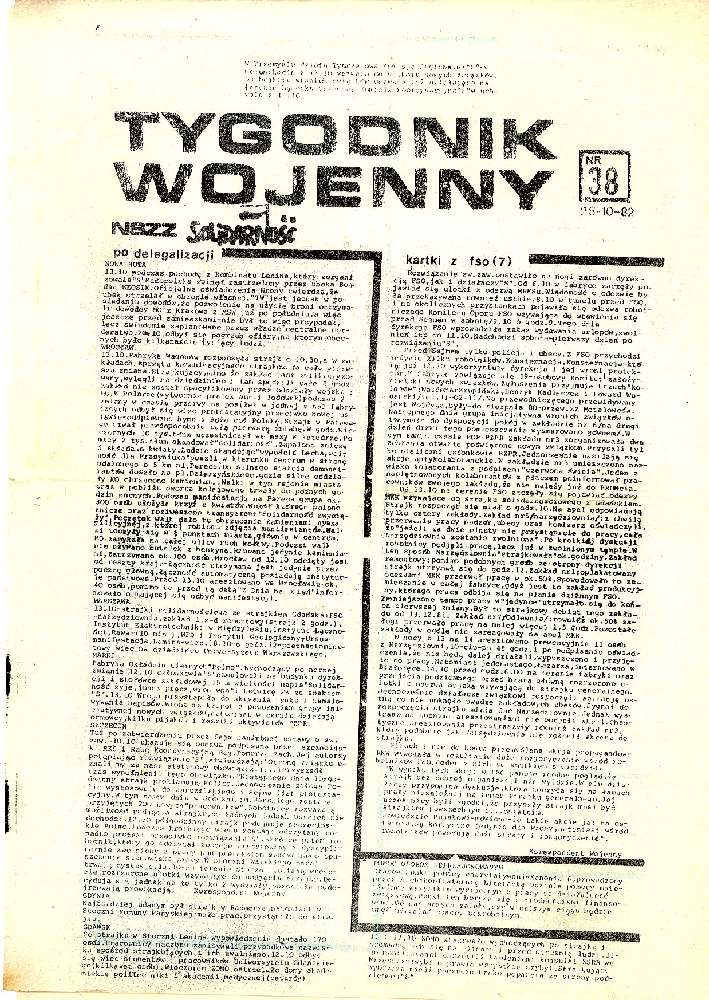 &quot;War weekly&quot; pamphlet